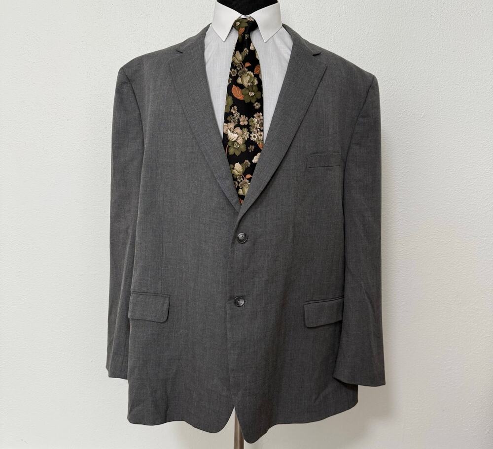 Jos. A. Bank Classic Collection Tailored Fit Gray Sportscoat Size 56L